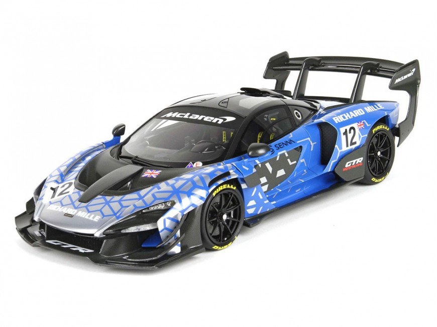 McLaren Senna GTR BBR Models 1/18 P18182A con vetrina