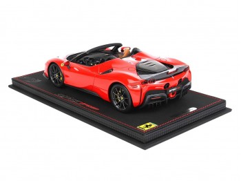 Ferrari SF90 Spider Pack Fiorano BBR Models 1/18 P18198C1 Rosso Corsa 322 con vetrina