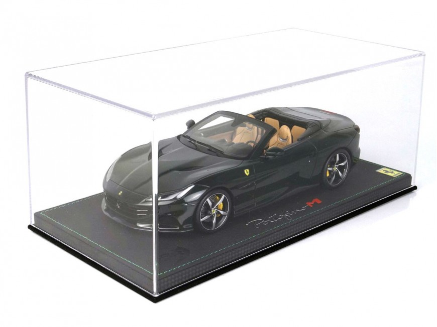 Ferrari Portofino M Spider BBR Models 1/18 P18193C Verde British Metallizzato con vetrina