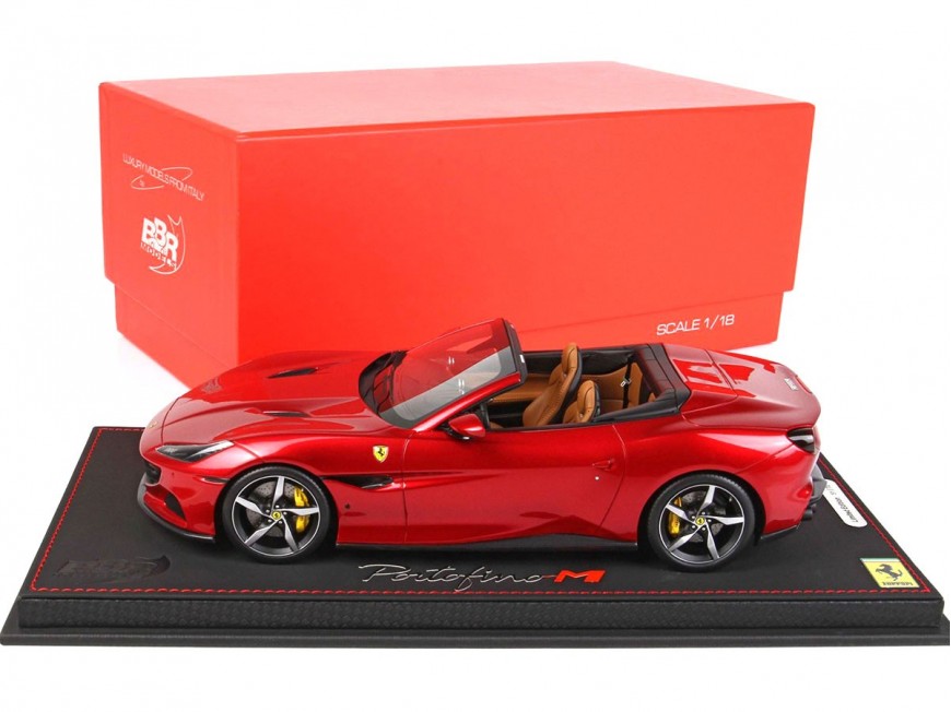 Ferrari Portofino M Spider BBR Models 1/18 P18193D Rosso Portofino Metallizzato con vetrina