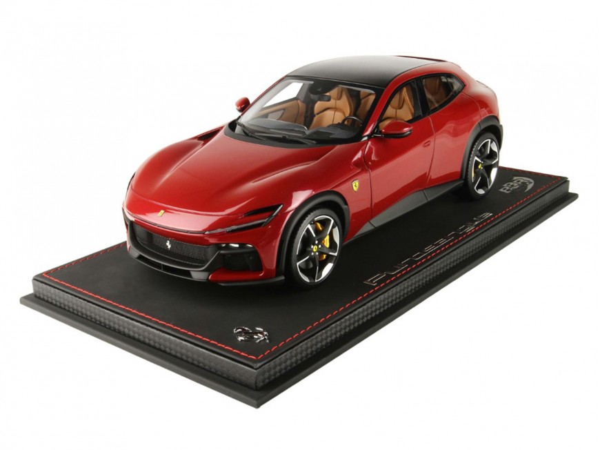 Ferrari Purosangue BBR Models 1/18 P18219E Rosso Mugello Metallizzato con vetrina