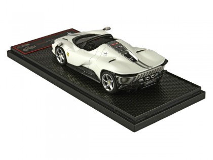 Ferrari Daytona SP3 Icona Spider BBR Models 1/43 BBRC267B Bianco Italia Opaco Metallizzato 2