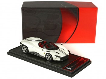 Ferrari Daytona SP3 Icona Spider BBR Models 1/43 BBRC267B Metallic Matt Italia White