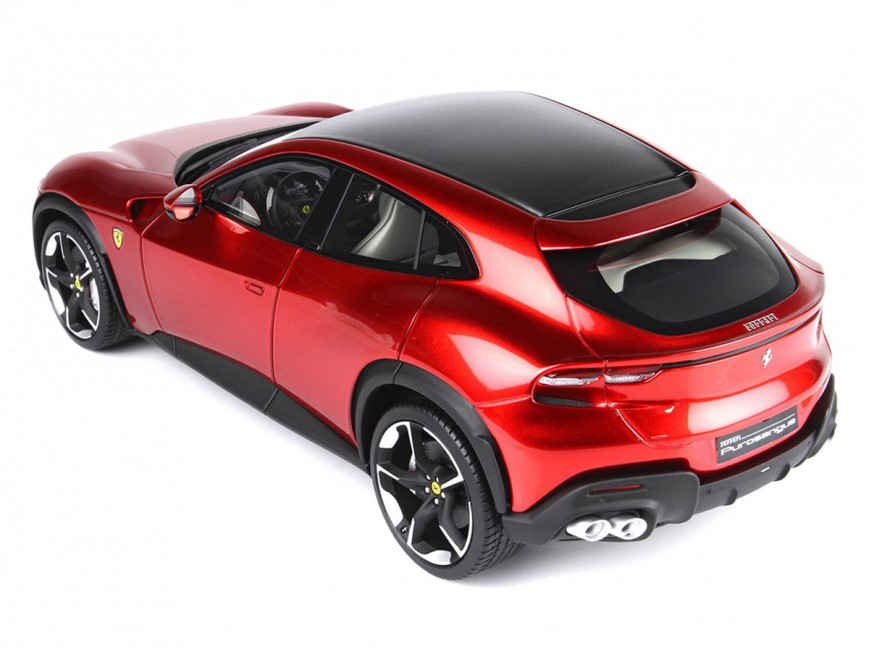 Ferrari Purosangue BBR Models 1/18 P18219I Rouge Magma Métallisé avec vitrine