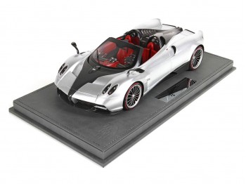 Pagani Huayra Roadster BBR Models 1/18 P18148I Gris Micalisé avec vitrine