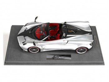 Pagani Huayra Roadster BBR Models 1/18 P18148I Gris Micalisé avec vitrine