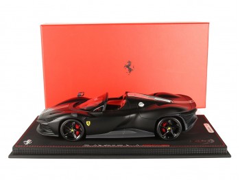 Ferrari Daytona SP3 Icona Spider BBR Models 1/18 P18214MB Nero Opaco con vetrina