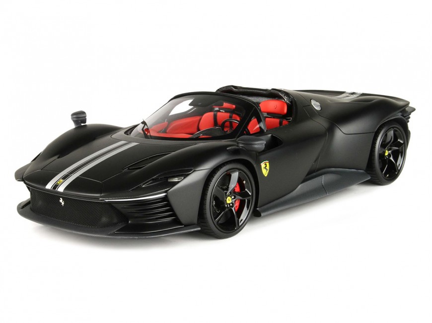 Ferrari Daytona SP3 Icona Spider BBR Models 1/18 P18214MB Nero Opaco con vetrina