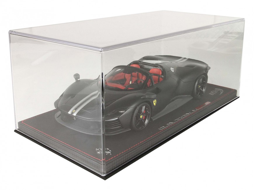 Ferrari Daytona SP3 Icona Spider BBR Models 1/18 P18214MB Nero Opaco con vetrina