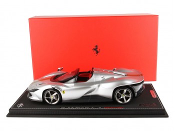Ferrari Daytona SP3 Icona Spider BBR Models 1/18 P18214G Argento Nurburgring Metallizzato