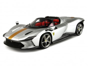 Ferrari Daytona SP3 Icona Spider BBR Models 1/18 P18214G Argent Nurburgring Métallisé avec vitrine