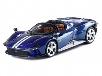 Ferrari Daytona SP3 Icona Spider BBR Models 1/43 BBRC267F Blu Abu Dhabi Metallizzato