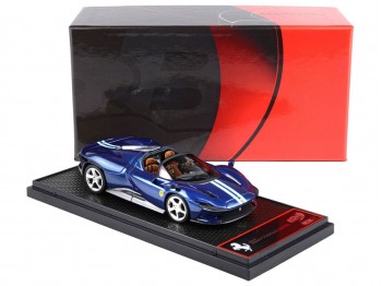 Ferrari Daytona SP3 Icona Spider BBR Models 1/43 BBRC267F Blu Abu Dhabi Metallizzato