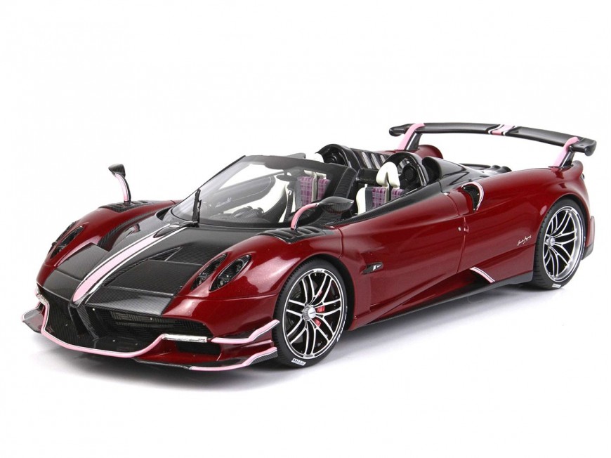 Pagani Huayra Roadster BC BBR Models 1/18 P18159C1 Rouge Métallisé Spécial avec vitrine