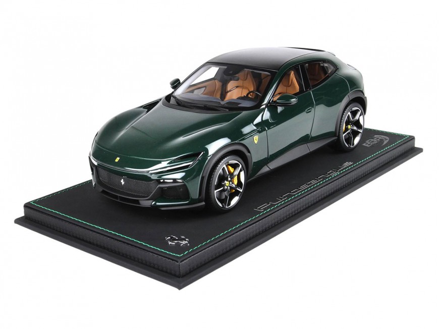 Ferrari Purosangue BBR Models 1/18 P18219 Metallic British Green with display case