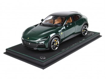Ferrari Purosangue BBR Models 1/18 P18219 Metallic British Green with display case