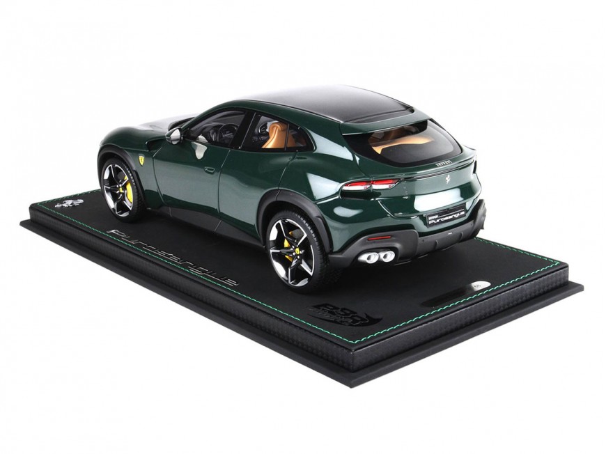 Ferrari Purosangue BBR Models 1/18 P18219 Metallic British Green with display case