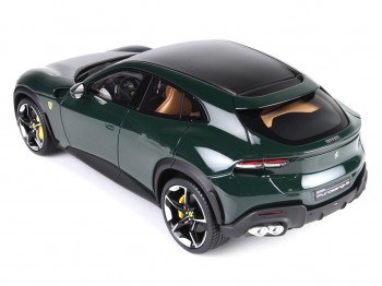 Ferrari Purosangue BBR Models 1/18 P18219 Metallic British Green with display case