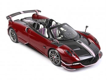 Pagani Huayra Roadster BC BBR Models 1/18 P18159C1 Rouge Métallisé Spécial avec vitrine