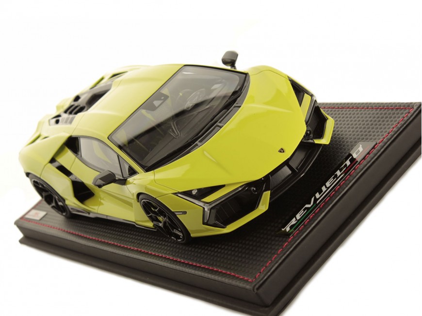 Lamborghini Revuelto MR Collection 1/18 LAMBO058SE2 Verde Scandal con vetrina