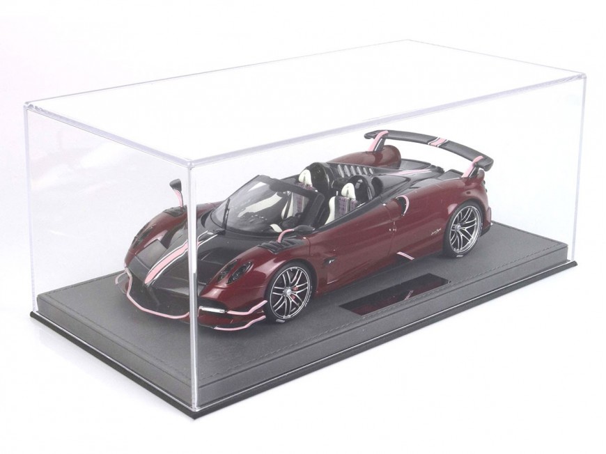 Pagani Huayra Roadster BC BBR Models 1/18 P18159C1 Rouge Métallisé Spécial avec vitrine