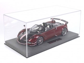 Pagani Huayra Roadster BC BBR Models 1/18 P18159C1 Rouge Métallisé Spécial avec vitrine