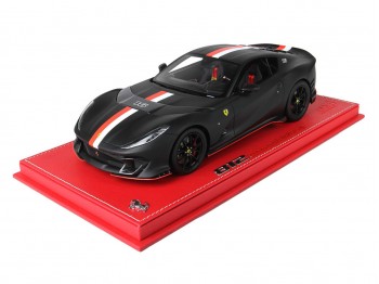 Ferrari 812 Competizione Charles Leclerc BBR Models 1/18 P18234 Nero Opaco con vetrina