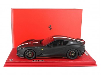 Ferrari 812 Competizione Charles Leclerc BBR Models 1/18 P18234 Nero Opaco con vetrina