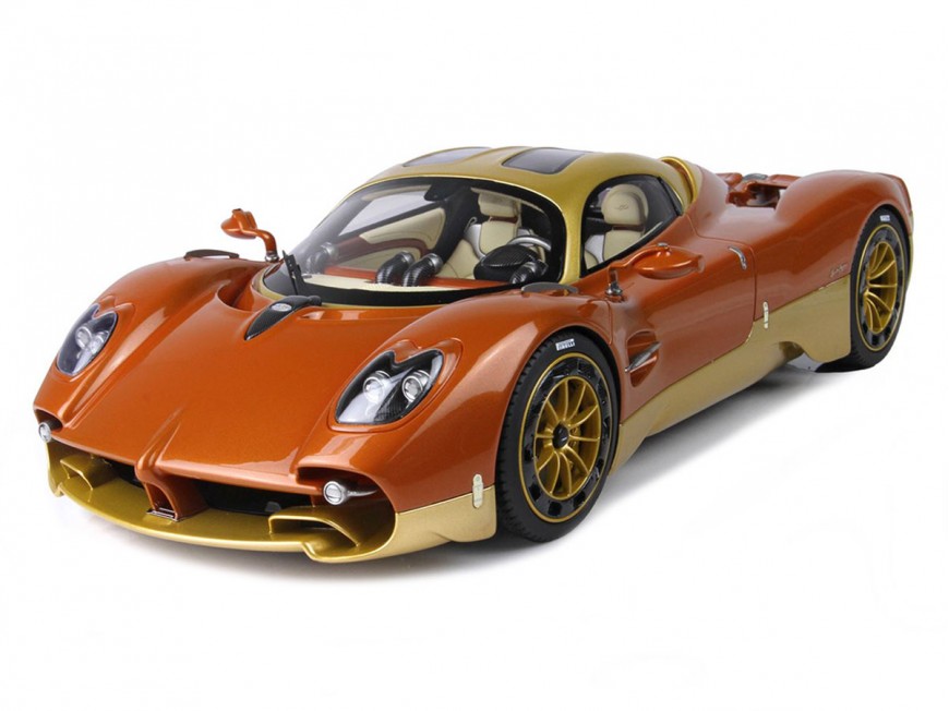 Pagani Utopia BBR Models 1/18 P18223D Metallic Bronze with display case