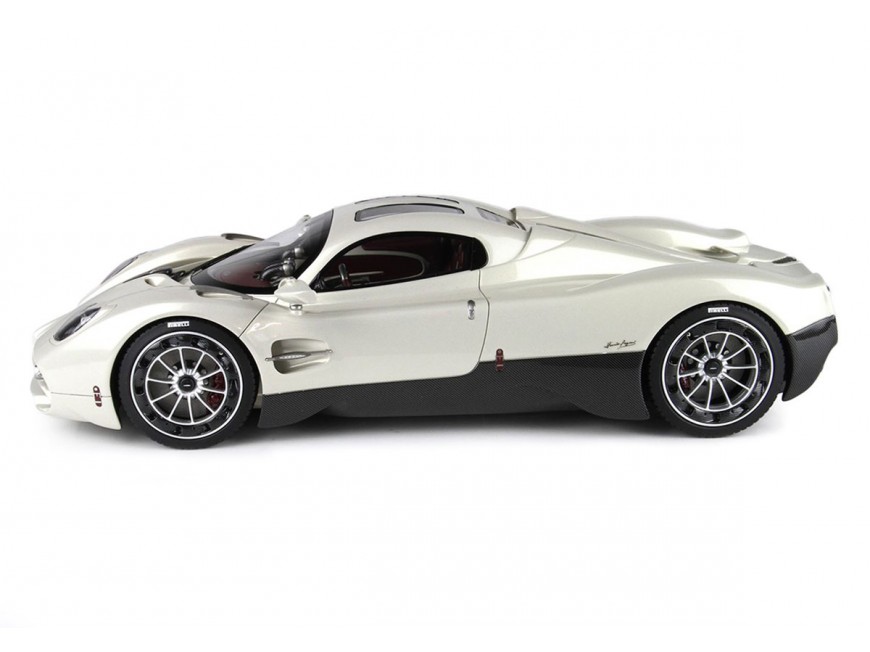 Pagani Utopia BBR Models 1/18 P18223B Grigio Rinascimento Metallizzato con vetrina