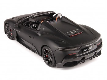 Maserati MC20 Cielo BBR Models 1/18 P18222MB Matt Black with display case