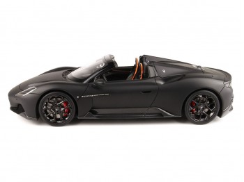 Maserati MC20 Cielo BBR Models 1/18 P18222MB Matt Black with display case