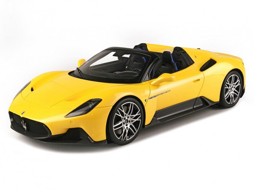 Maserati MC20 Cielo BBR Models 1/18 P18222C Giallo Genio Metallizzato con vetrina