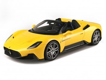 Maserati MC20 Cielo BBR Models 1/18 P18222C Jaune Genio Métallisé avec vitrine