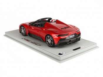 Maserati MC20 Cielo BBR Models 1/18 P18222B Rosso Vincente Metallizzato con vetrina