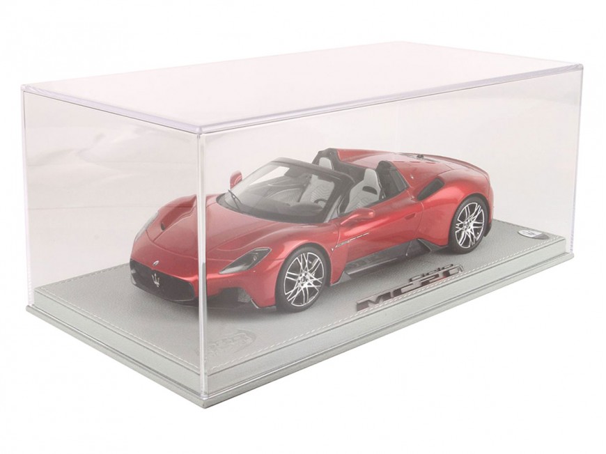 Maserati MC20 Cielo BBR Models 1/18 P18222B Rosso Vincente Metallizzato con vetrina