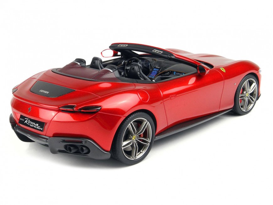 Ferrari Roma Spider BBR Models 1/18 P18230H Rosso Magma Metallizzato con vetrina