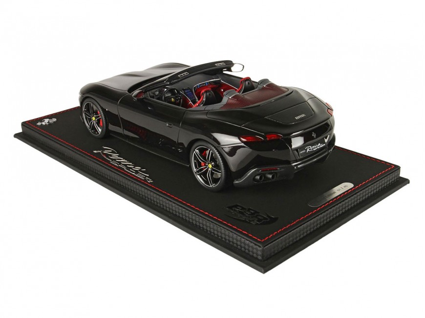 Ferrari Roma Spider BBR Models 1/18 P18230G Nero Purosangue con vetrina