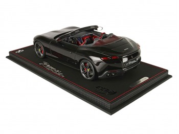 Ferrari Roma Spider BBR Models 1/18 P18230G Purosangue Black with display case