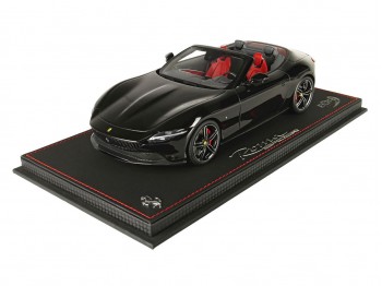 Ferrari Roma Spider BBR Models 1/18 P18230G Nero Purosangue con vetrina