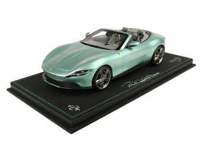 Ferrari Roma Spider BBR Models 1/18 P18230F Verde Tevere Metallizzato con vetrina
