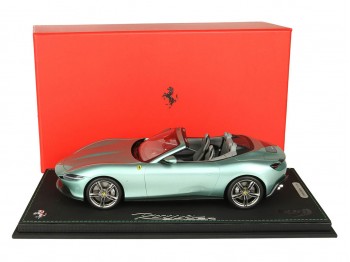Ferrari Roma Spider BBR Models 1/18 P18230F Metallic Tevere Green with display case