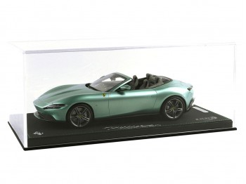 Ferrari Roma Spider BBR Models 1/18 P18230F Metallic Tevere Green with display case