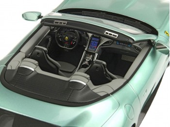 Ferrari Roma Spider BBR Models 1/18 P18230F Metallic Tevere Green with display case