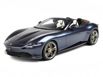 Ferrari Roma Spider BBR Models 1/18 P18230D Metallic Rome Blu with display case