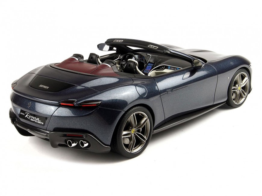 Ferrari Roma Spider BBR Models 1/18 P18230D Blu Roma Metallizzato con vetrina