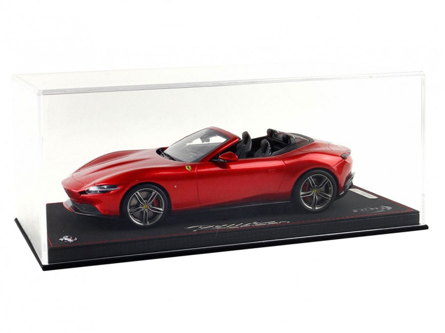 Ferrari Roma Spider BBR Models 1/18 P18230H Rosso Magma Metallizzato con vetrina