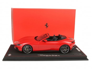 Ferrari Roma Spider BBR Models 1/18 P18230B1 Rosso Corsa 322 con vetrina