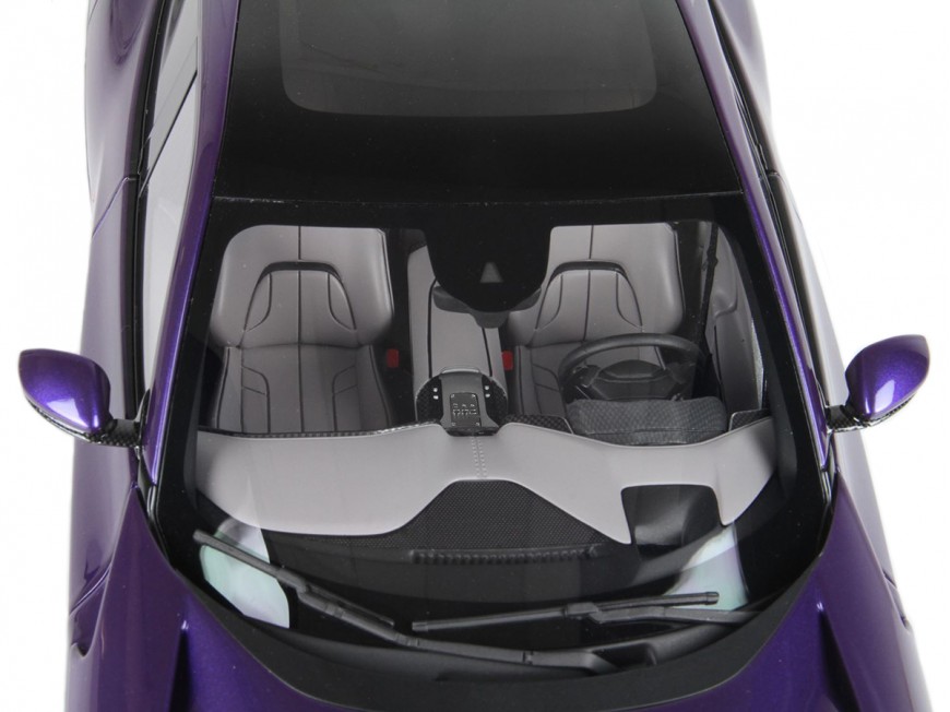 Ferrari Purosangue BBR Models 1/18 P18231C Al Humaid Violet panoramic roof with display case