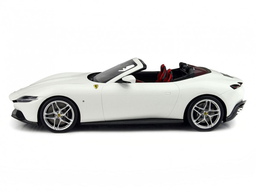 Ferrari Roma Spider BBR Models 1/18 P18230C Bianco Cervino Metallizzato con vetrina